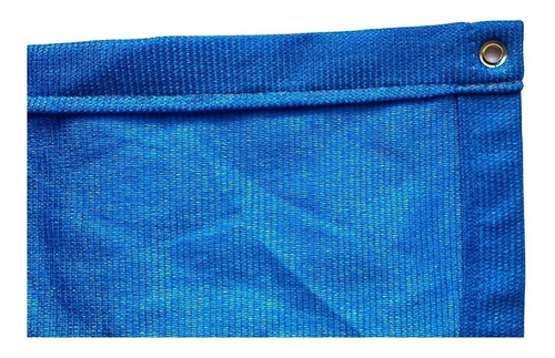 Tela Sombrite Azul 90% - 12m X 12m Com Bainha E Ilhós