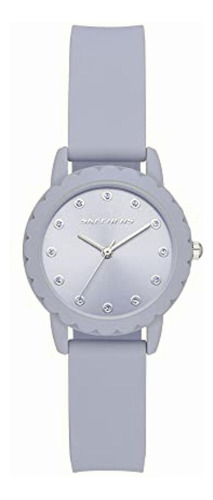 Reloj Sr6240 Skechers Anaheim De Silicona En Color Morado