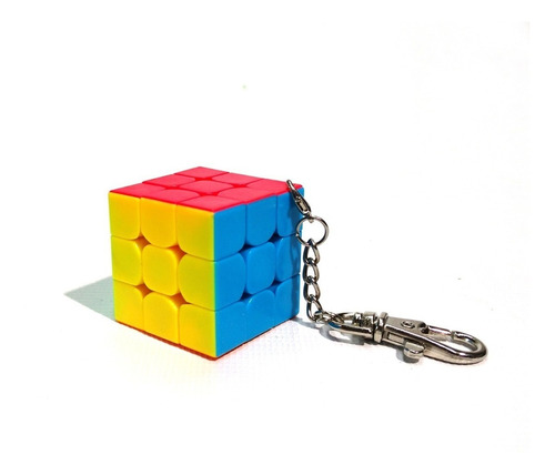 Llavero Cubo Rubik 3x3 Moyu Profesional Keychain Speed Cube