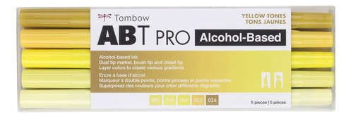 Tombow  Abt Pro - Marcadores De Alcohol, Tonos Amarillos, J.