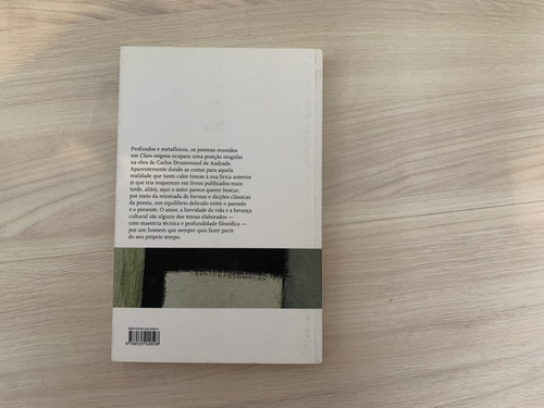 Livro Claro Enigma - Carlos Drummond De Andrade (Usado)