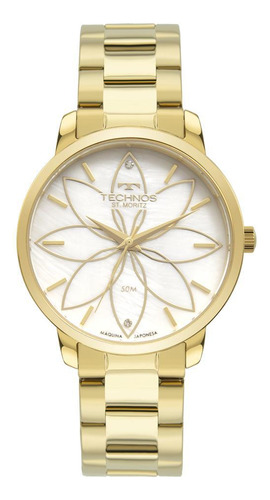 Relógio Technos Feminino St.moritz Dourado 2036mnr/1b