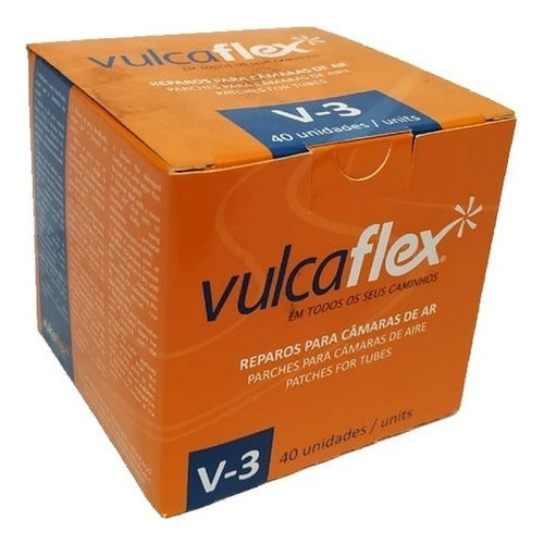 Vulcaflex V3 Remendo A Frio 60mm Cx 40 Pçs