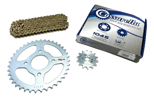 Kit Arrastre Cassarella Pulsar 180 Ug - Cadena Reforzada 520