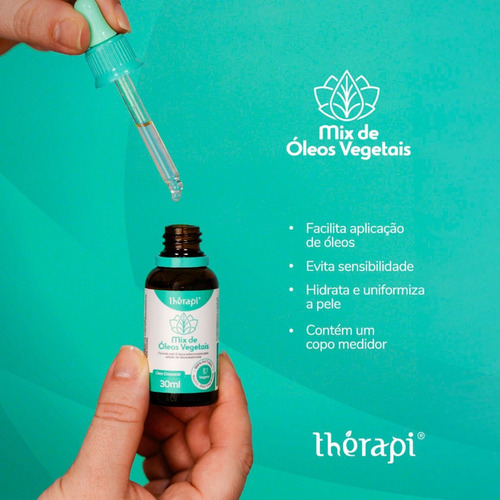 Mix De Óleos Vegetais Corpo Rosto Cabelos Therapi 30 Ml