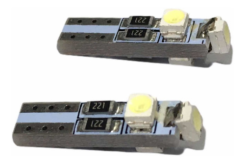 4x Focos T5 Mini Pellizco Para Tablero Con 3 Smd Led Blanco