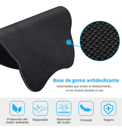 Q Almohadilla Para Mouse Y Teclado 3pcs, Con Reposamuñecas,