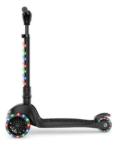 Jetson Jupiter Kick Scooter Para Niños, Con Iluminación L. Color Negro