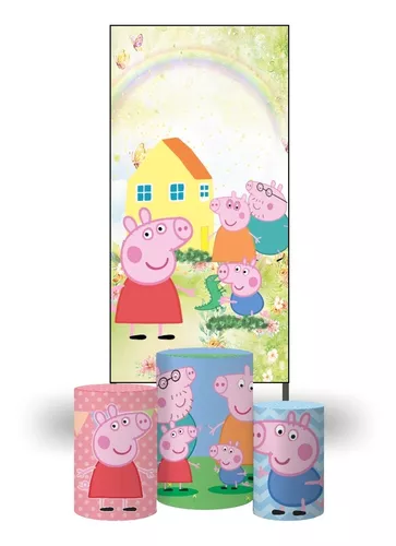 Casinha Peppa Pig  1,5m x 2,5m - Adecore Tecidos