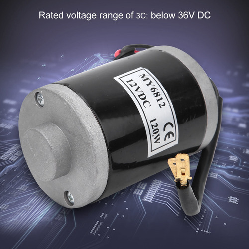 My6812 120w Pequeño Motor Cepillado Con Polea De Correa Para