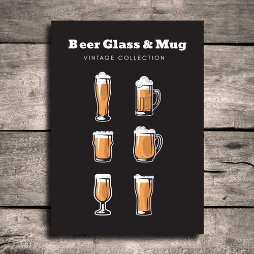 Placas Decorativas Frases Cerveja 20x30cm Kit 4un