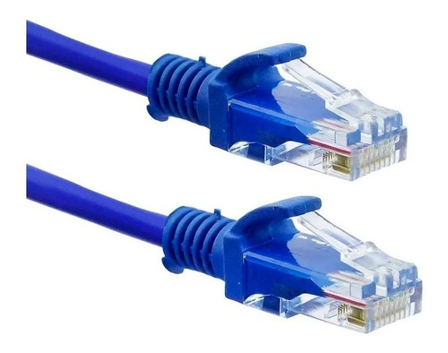 Cable De Red Rj45 Internet 10 Metros Categoria 5e Utp Azul