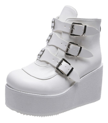 Botas De Plataforma Con Cuñas Y Tacones Altos Para Mujer Bot