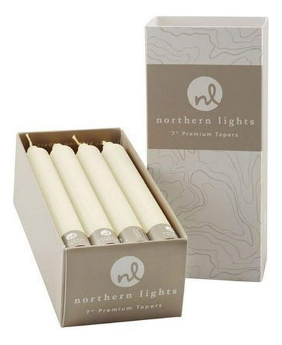 Nlc Premium Tapers 12pc Blanco Puro 7 Pulgadas