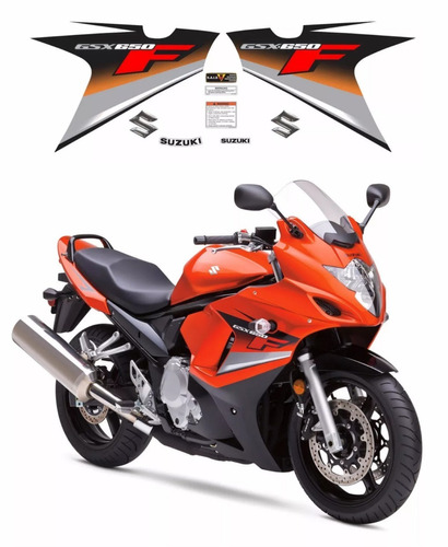 Kit Adesivos Suzuki Gsx 650f 2009 Laranja Gsxflr