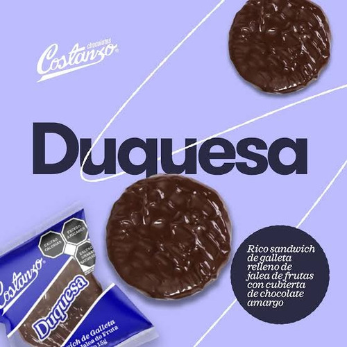 Caja Chocolates Costanzo Duquesa Con 24 Piezas De 15 Gr C/u