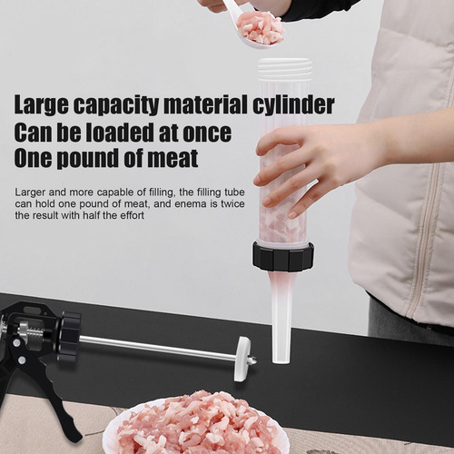 Máquina Manual Para Hacer Salchichas Tubos De Embudo Para Re