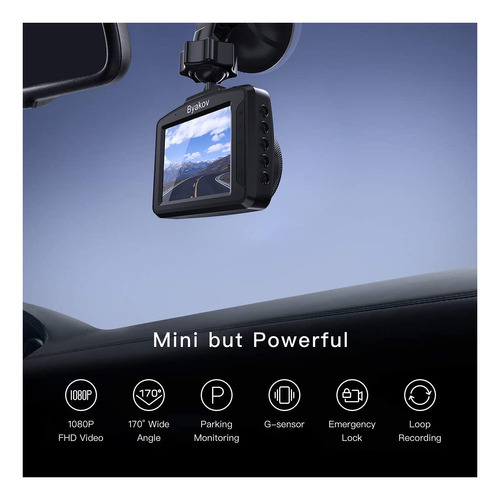 Byakov Dash Cam, Camara De Salpicadero 1080p Para Automovi
