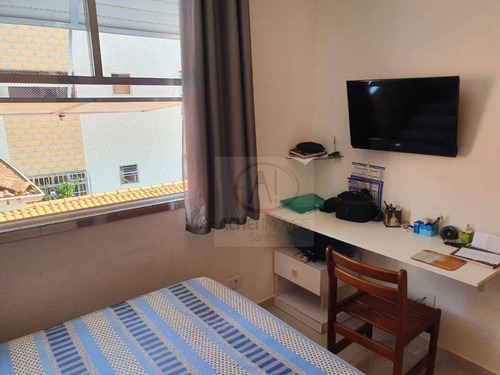 Imagem 15 de 19 de Apartamento Com 2 Dormitórios, 2 Banheiros E 1 Vaga Fechada À Venda, 80 M² Por R$ 375.000 - Marapé - Santos/sp - Ap10725