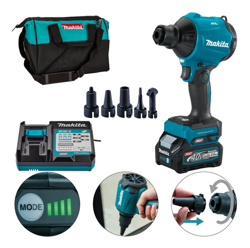 Soprador A Bateria Xgt 40v + Bolsa - As001ga101 Makita