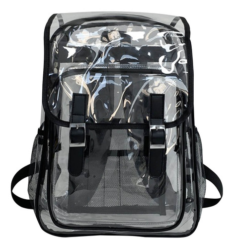 Mochila J, Resistente, Transparente, Con Compartimento Grande Para Portátil Pl