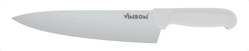 Cuchillo Profesional Acero Inox. Chef 10 Vinson Color Blanco