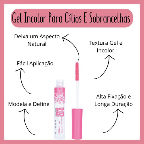 Gel Incolor Para Cílios E Sobrancelhas Game On - Ruby Rose
