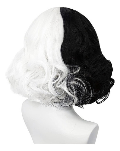 Para A. Peluca Peruca De Cosplay Cruella Devil Same