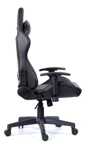 Silla Gamer De Escritorio Con Luz Led Fiddler Fd-ch35 Negro Material Del Tapizado Cuero Sintético