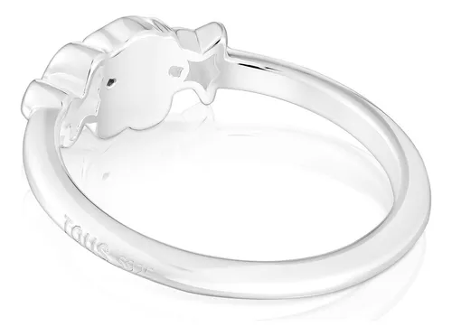 Anillo De Plata Y Amazonita Oso Bold Motif