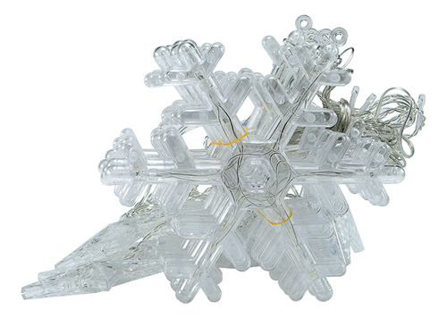 Cadena De Luces Led Con Forma De Copo De Nieve De 3 M Para V