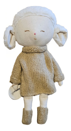 Muñeco Tela Oveja Patagonica Deco Bebes Nordico Trapo Apego