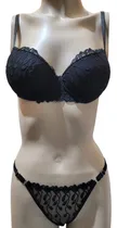 Comprar Conjunto Corpiño Tasa Soft + Bombacha Colaless Tul Bordado