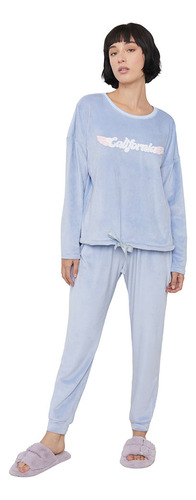 Pijama Mujer Velour Lavanda Corona