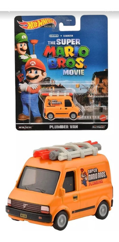 Super Mario Bros La Pelicula Plumber Van Hot Wheels Premium