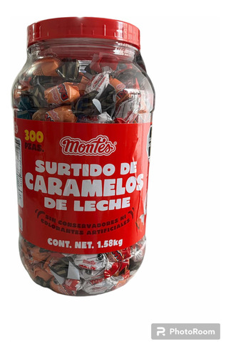 Caramelo Surtido De Leche Montes 300pz