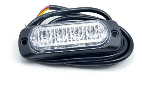 Mini Barra Estrobo Federal Signal Azul Y Rojo 4 Leds