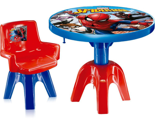 Centro De Atividades Mesa E Cadeira Spiderman Marvel - Lider