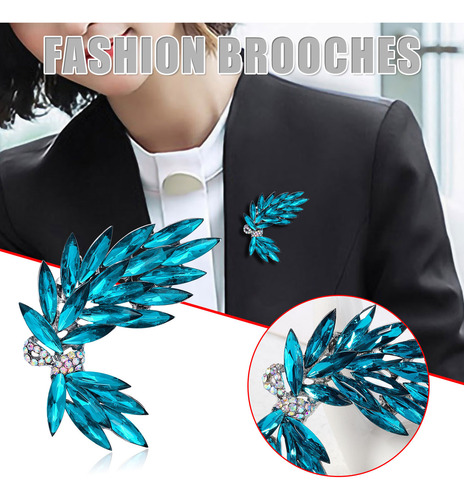 Pañuelo Y Broche Con Forma De Ramo De Flores F Crystal Bouqu