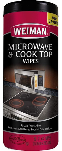 Weiman Wipes Toallas Limpiadoras Cook Top & Microwave 30pk