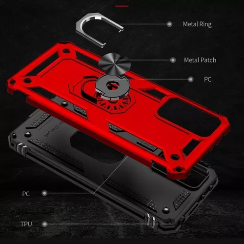 Funda Uso Rudo Con Anillo Metal Para Xiaomi Redmi Note 11 Pro