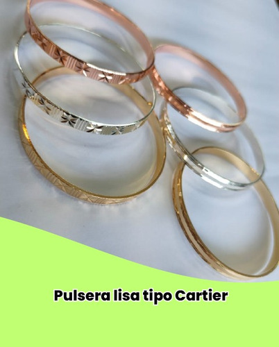 Pulsera Lisa Tipo Cartier 12 Unidades Al Mayor