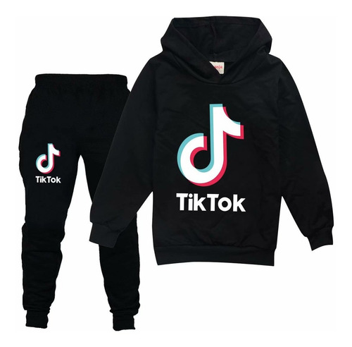 Suéter Tik Tok Casual Pantalón Traje Primavera Y Otoño