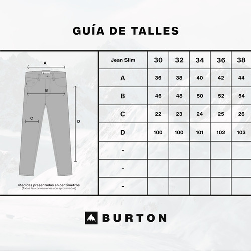 Imagen 4 de 4 de Pantalón Jean Denim Burton Slim