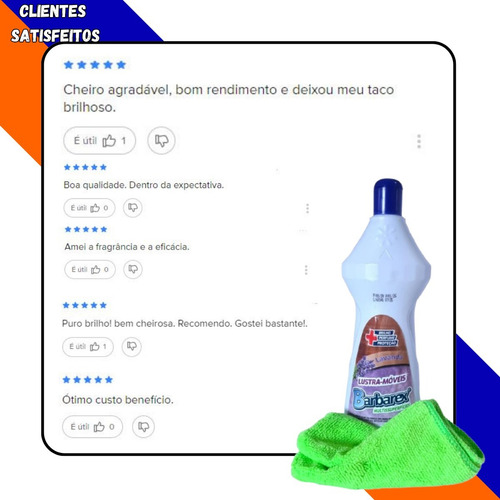 Kit 3 Lustra Moveis Brilho Perfuma Protege + Microfibra