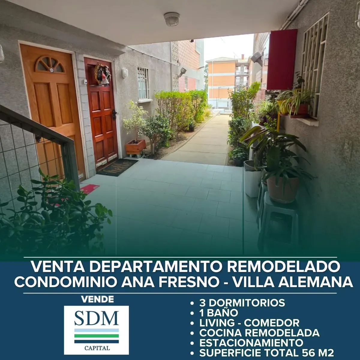 Imagen 1 de 21 de Venta Departamento 3d1b Y Estacionamiento Villa Alemana