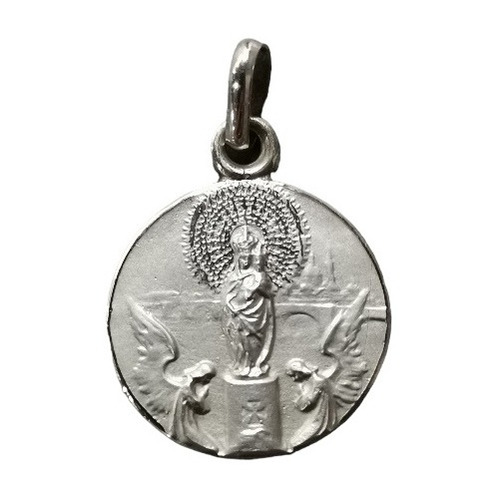 Medalla Plata 925 Virgen Del Pilar #1175 (medallas Nava) 