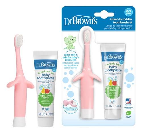 Dr. Brown's - Juego De Cepillos De Dientes De Entrenamiento.