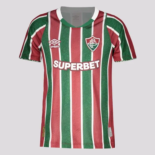 comprar Camisa Umbro Fluminense I 2024 Juvenil Com Patrocício