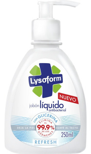 Jabon Líquido Lysoform Refresh 250 Cc